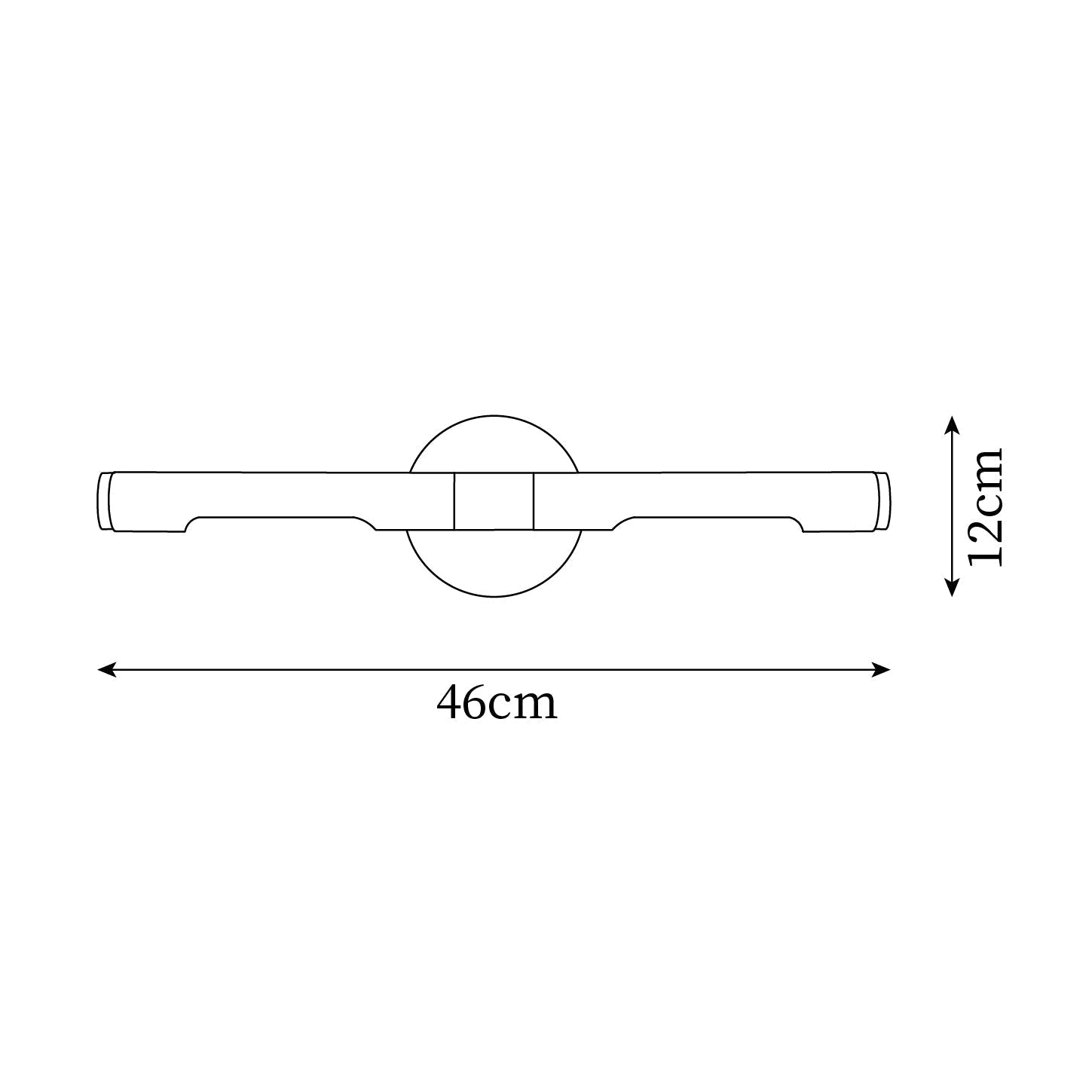 Solvain Modern Brass LED Wall Light | Fioriscas