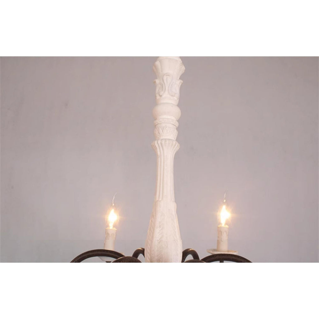 Ljomuvyi Traditional Farmhouse Metal Wood Chandelier | Fioriscas