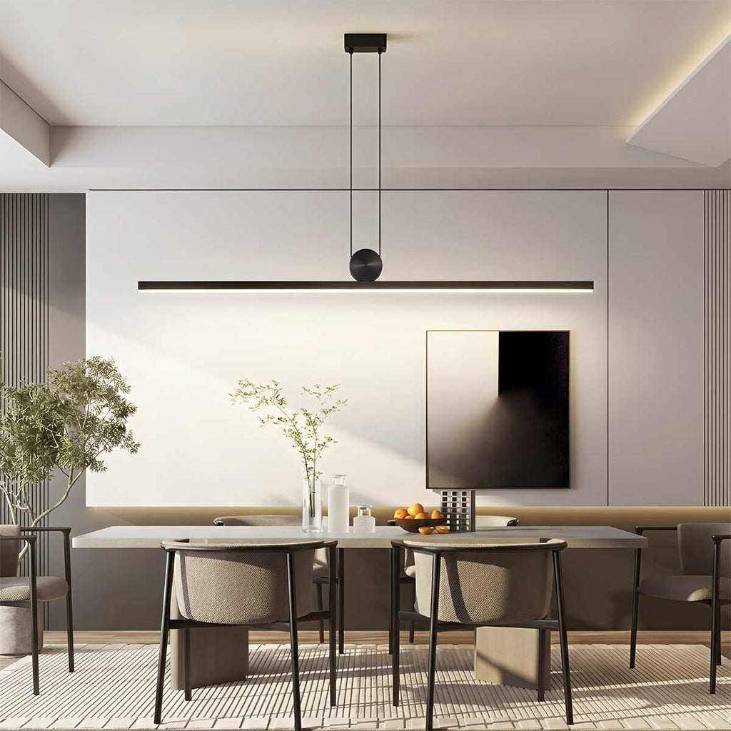 HaloArc Minimalist Aluminum Pendant Light With Circular Connection