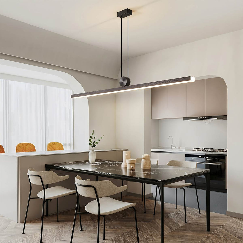 HaloArc Minimalist Aluminum Pendant Light With Circular Connection
