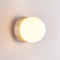 Blikuvys Modern Minimalist Travertine Glass Wall Lamp | Fioriscas