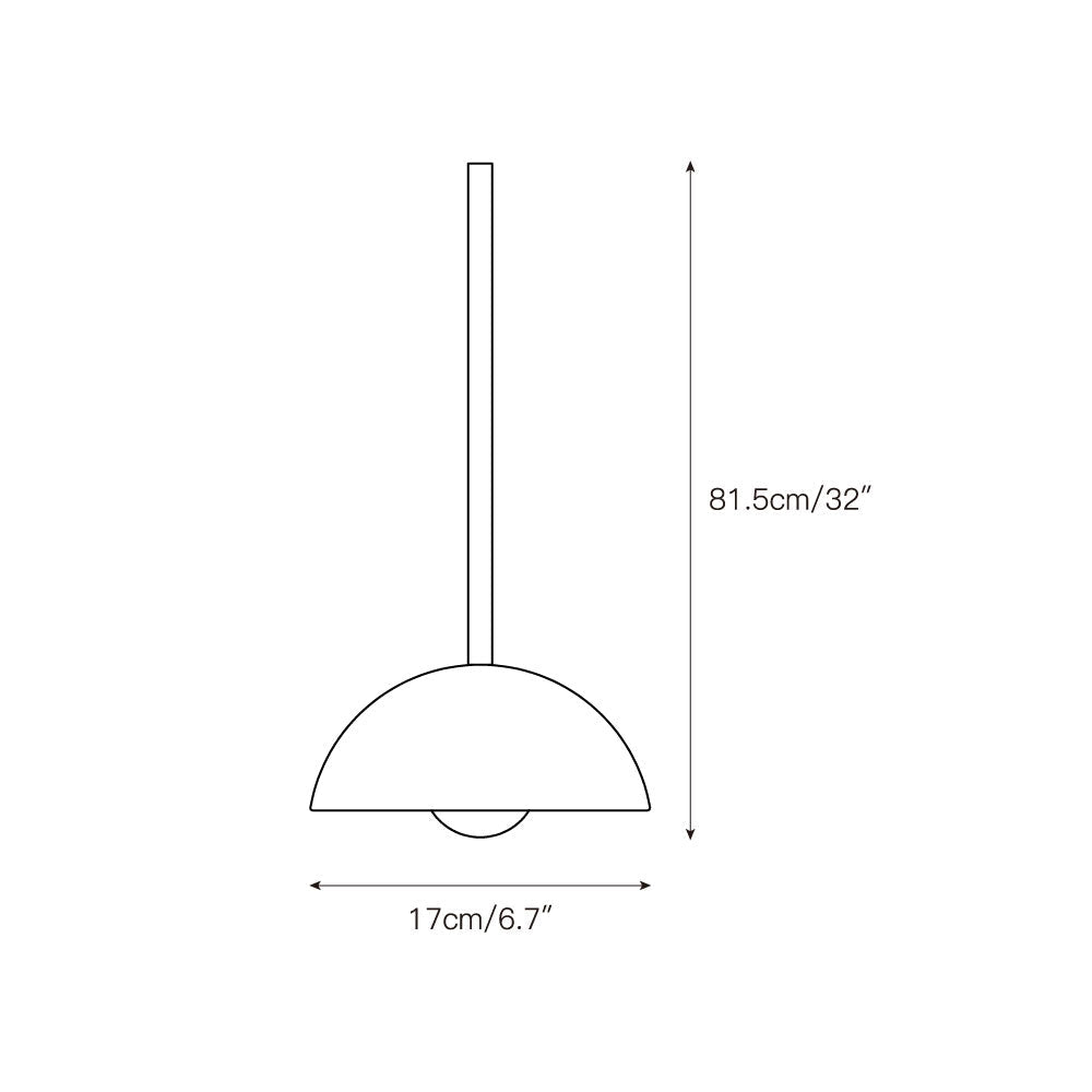 Aurelia Modern Minimalist Elegance Brass Metal Glass Pendant Lamp | Fioriscas