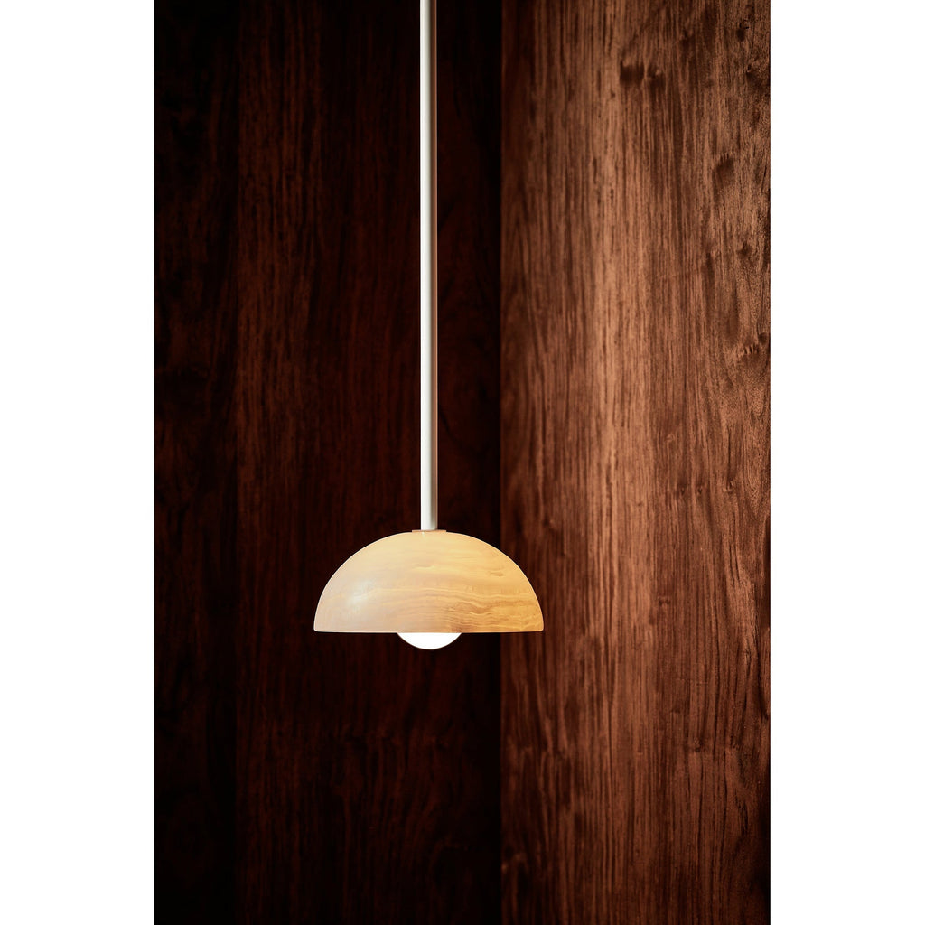 Aurelia Modern Minimalist Elegance Brass Metal Glass Pendant Lamp | Fioriscas