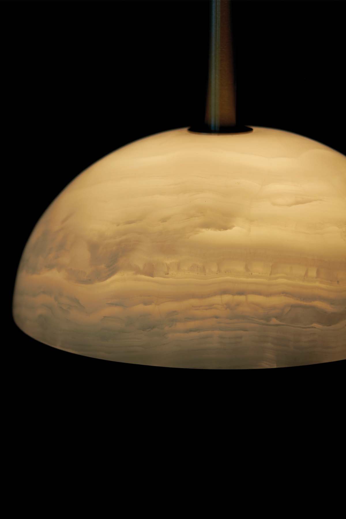 Aurelia Modern Minimalist Elegance Brass Metal Glass Pendant Lamp | Fioriscas