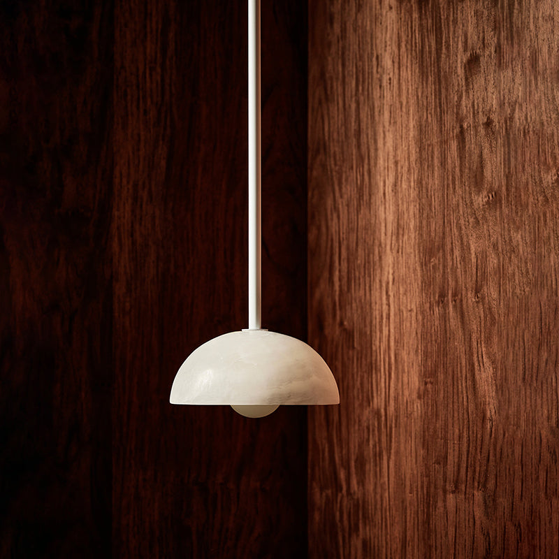 Aurelia Modern Minimalist Elegance Brass Metal Glass Pendant Lamp | Fioriscas