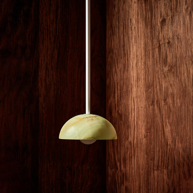 Aurelia Modern Minimalist Elegance Brass Metal Glass Pendant Lamp | Fioriscas