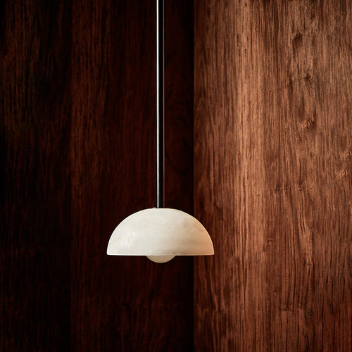 Aurelia Modern Minimalist Elegance Brass Metal Glass Pendant Lamp | Fioriscas
