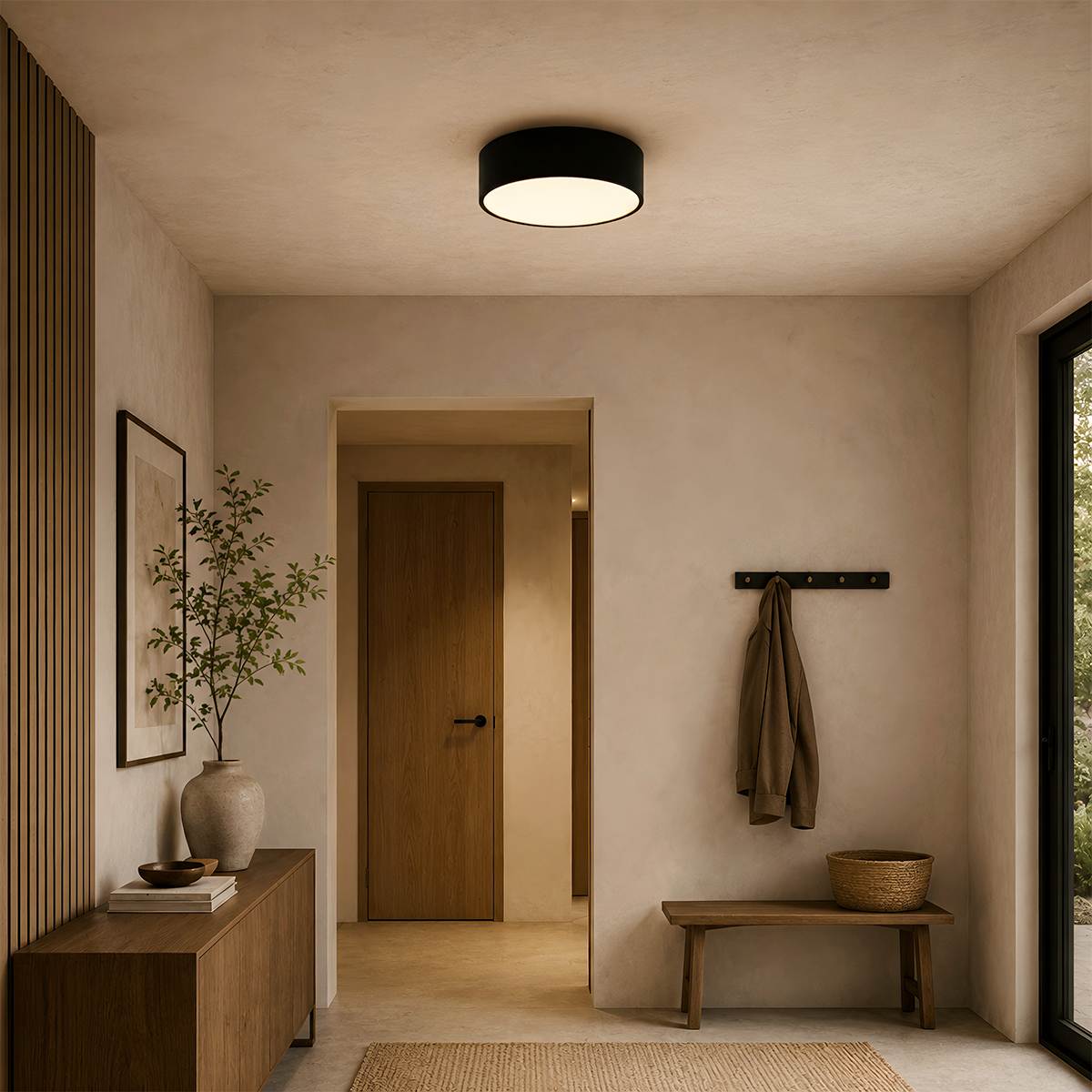 LumaCyl Aluminum Flush Mount Ceiling Light For Modern Interiors