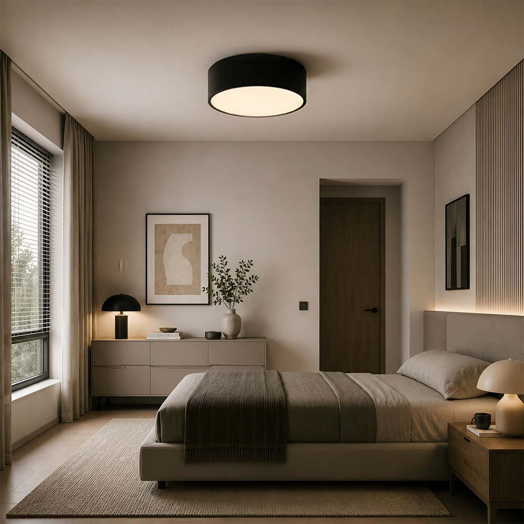 LumaCyl Aluminum Flush Mount Ceiling Light For Modern Interiors
