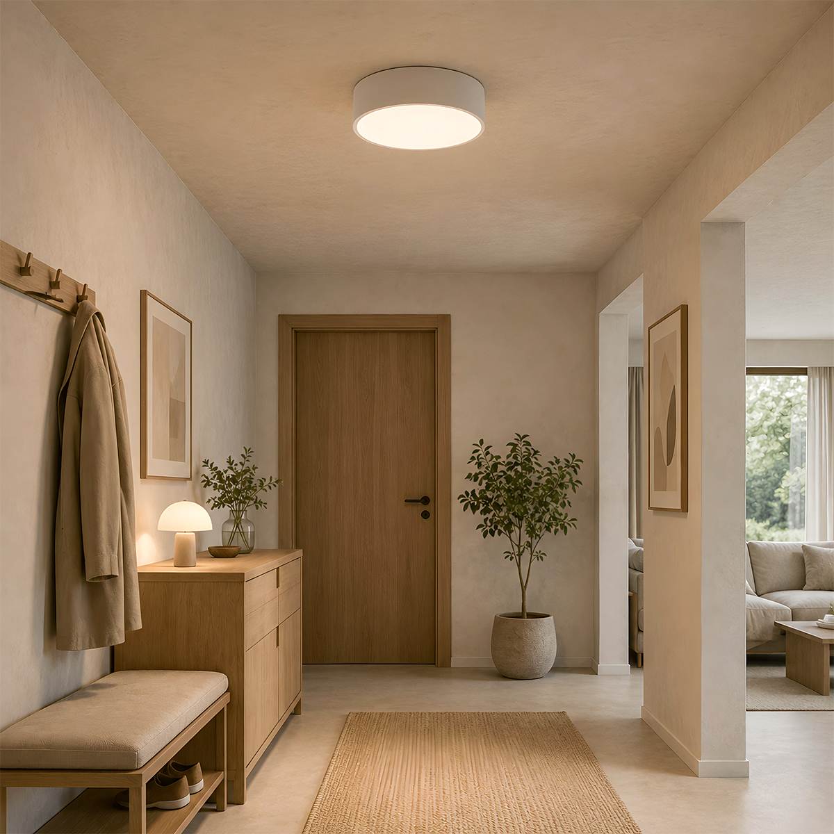 LumaCyl Aluminum Flush Mount Ceiling Light For Modern Interiors