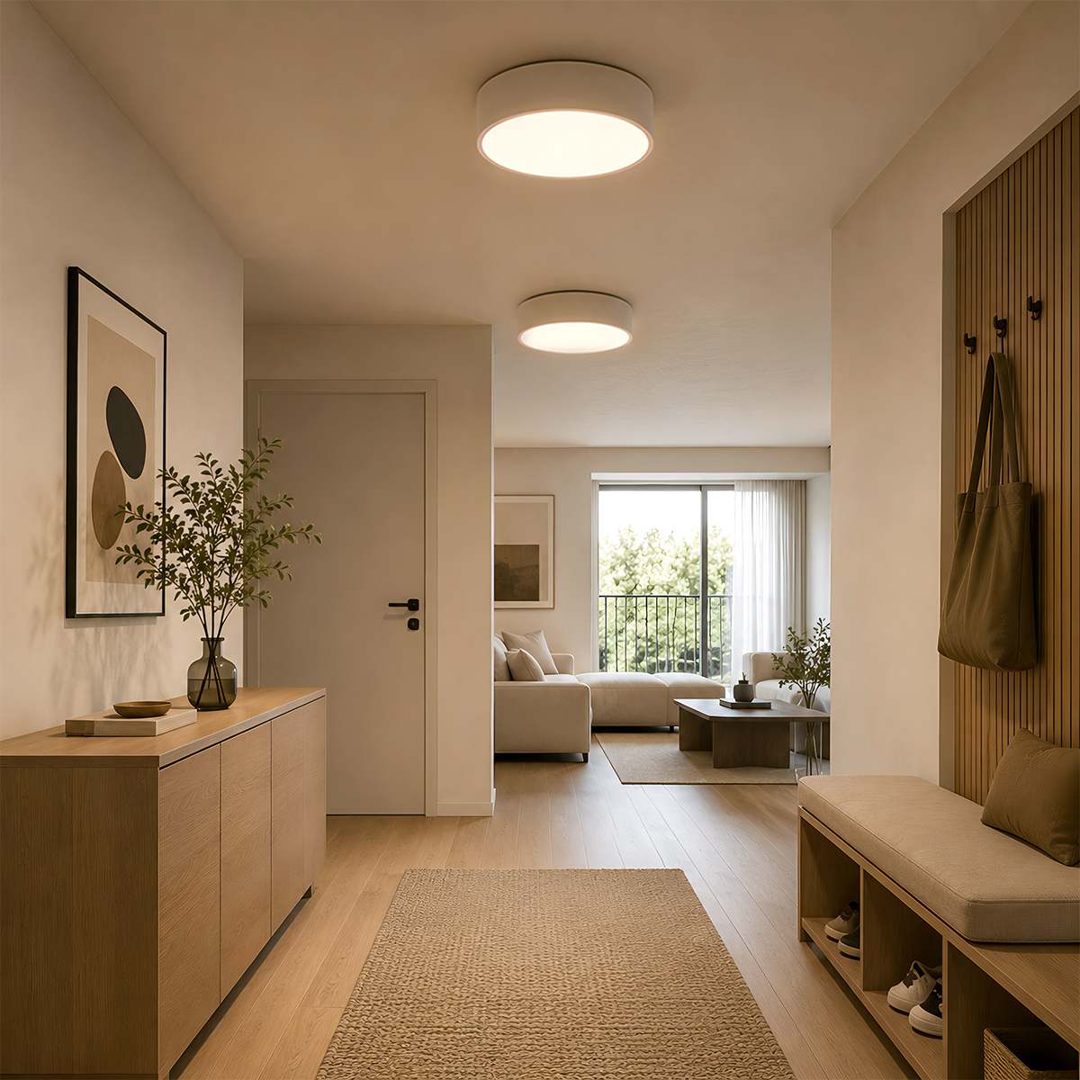 LumaCyl Aluminum Flush Mount Ceiling Light For Modern Interiors