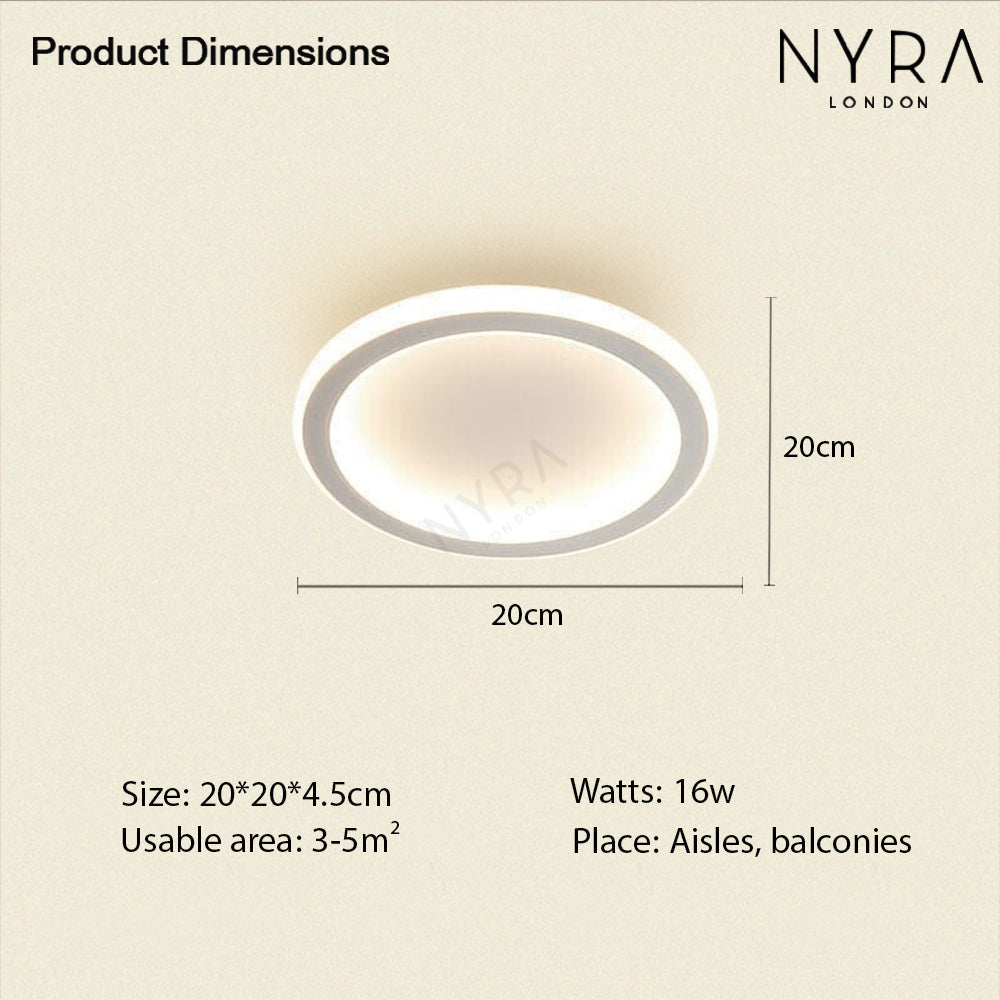 Fernbedienbare Decken- oder Wandleuchte, Virelli 3-Farben-LED-Leuchte