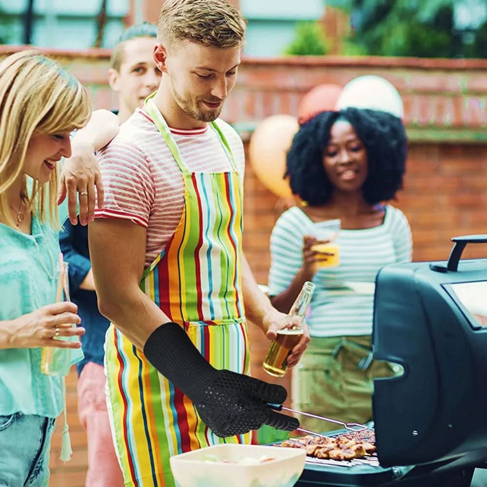 Extremt värmetåliga skyddshandskar för grillning och kök - Fioriscas