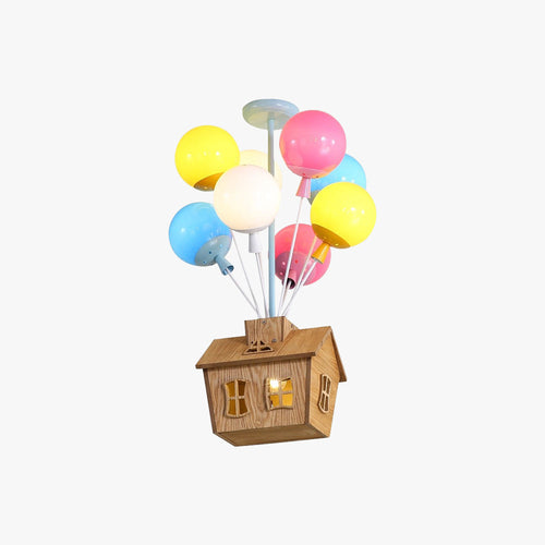 Aria Designer Flush Mount Ceiling Light Wood Children's Room - Neutralighting