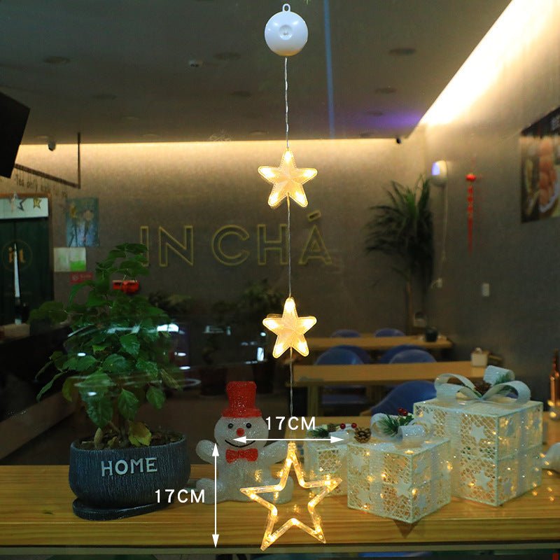 Luci di Natale LED con Ventose per Vetro e Specchi - Fioriscas