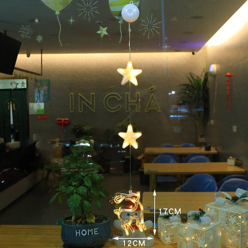 Luci di Natale LED con Ventose per Vetro e Specchi - Fioriscas