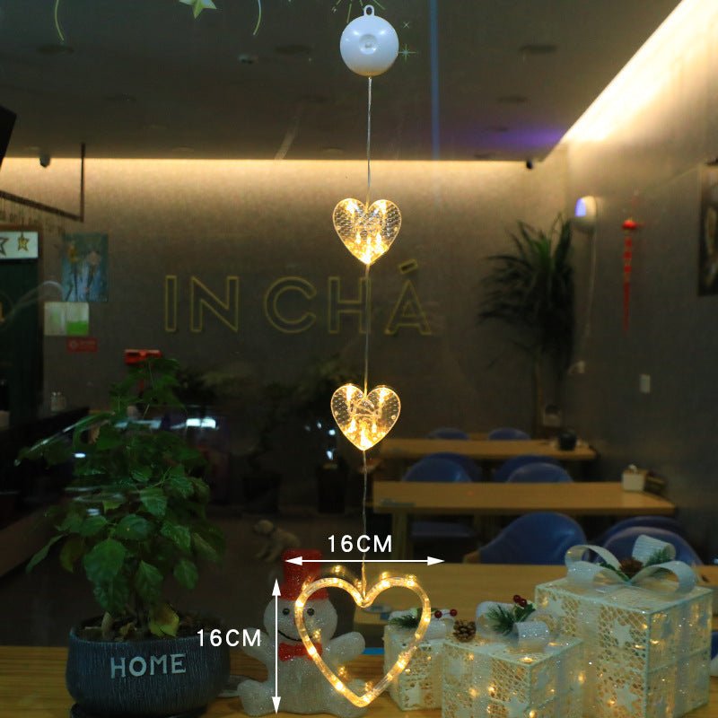 Luci di Natale LED con Ventose per Vetro e Specchi - Fioriscas