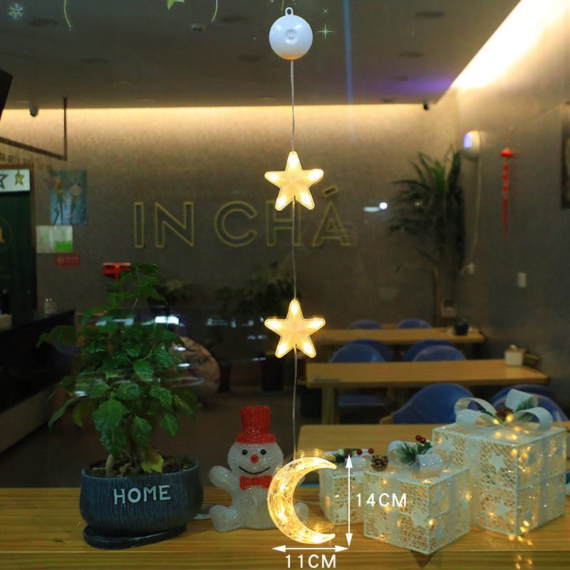 Luci di Natale LED con Ventose per Vetro e Specchi - Fioriscas