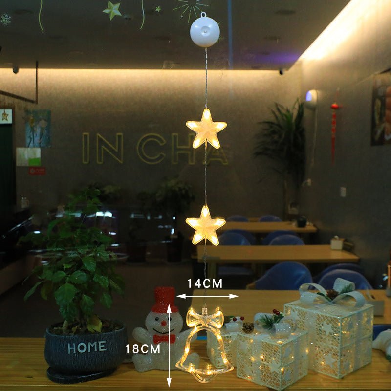 Luci di Natale LED con Ventose per Vetro e Specchi - Fioriscas