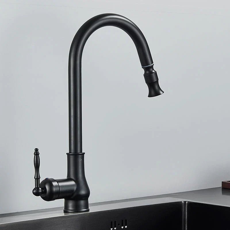 Torneira de cozinha com função de puxar em bronze antigo e sensor tátil - Fioriscas