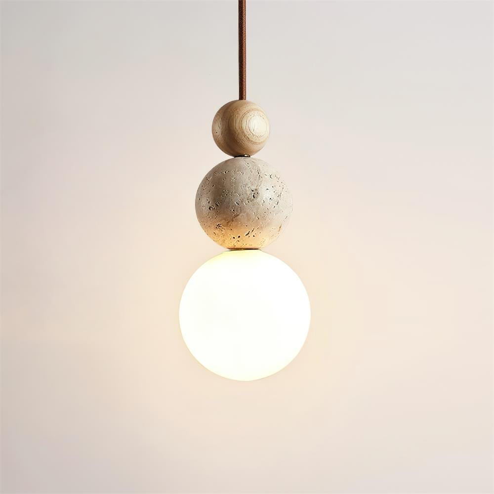 Ball Travertine Pendant Lamp | Fioriscas