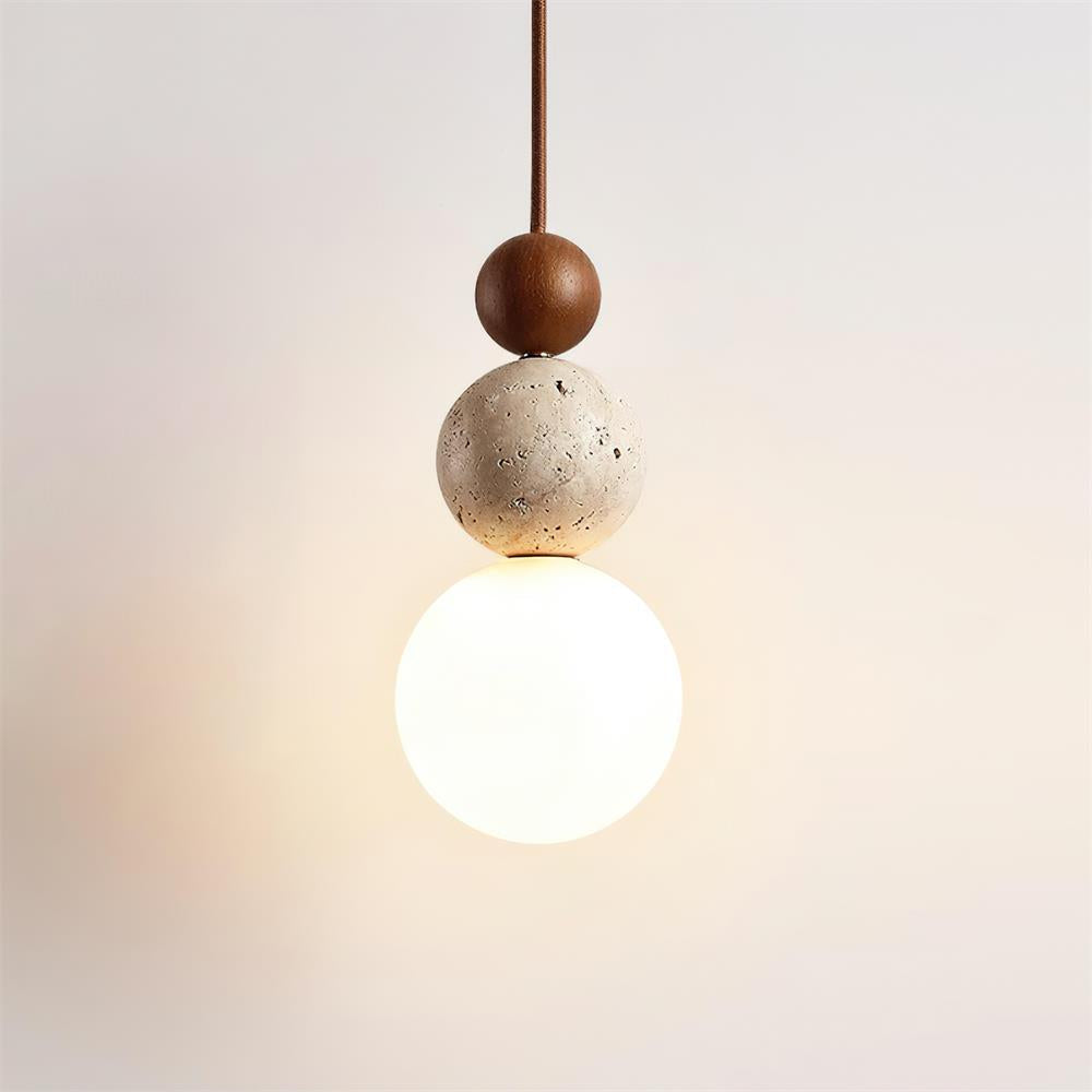 Ball Travertine Pendant Lamp | Fioriscas