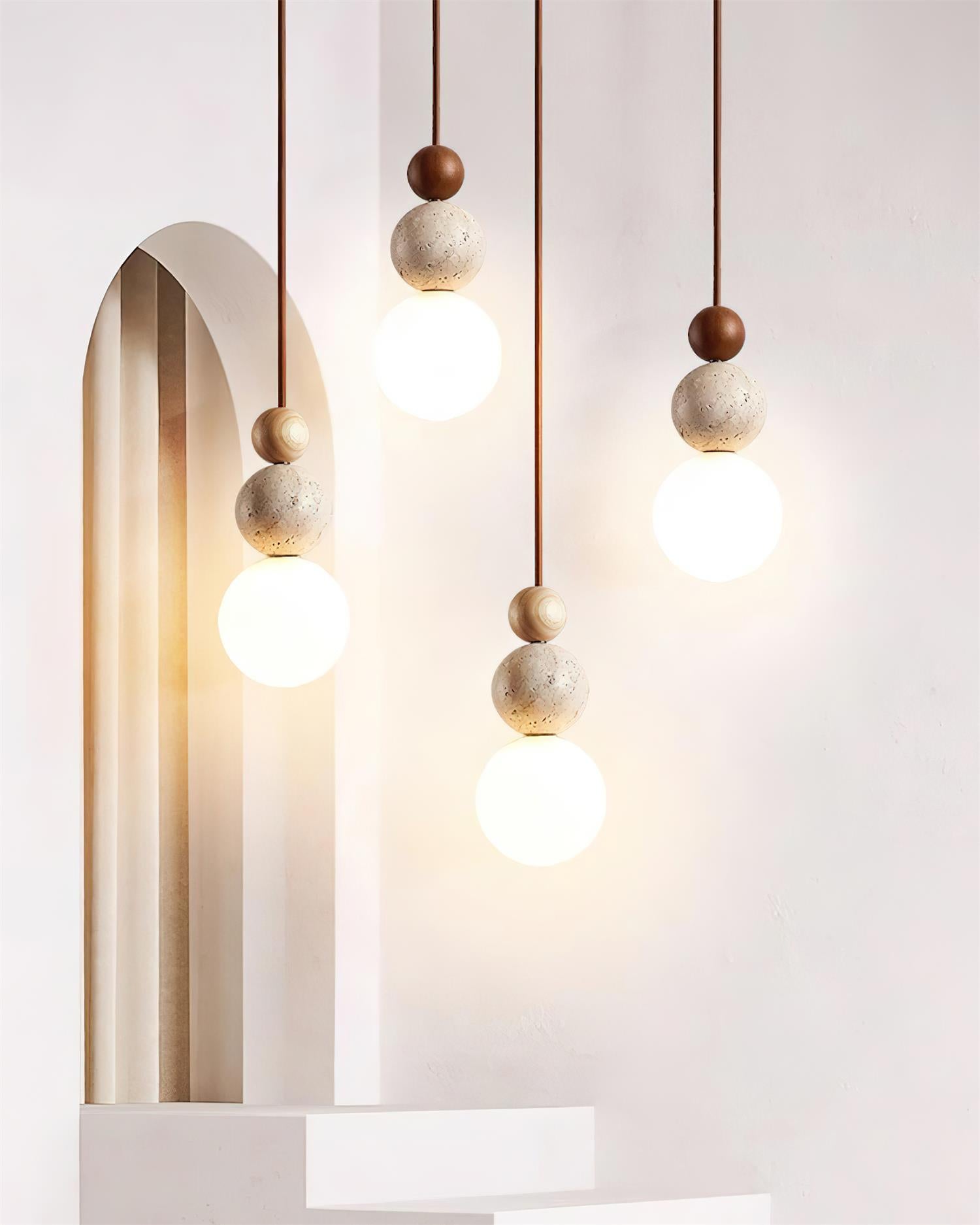 Ball Travertine Pendant Lamp | Fioriscas