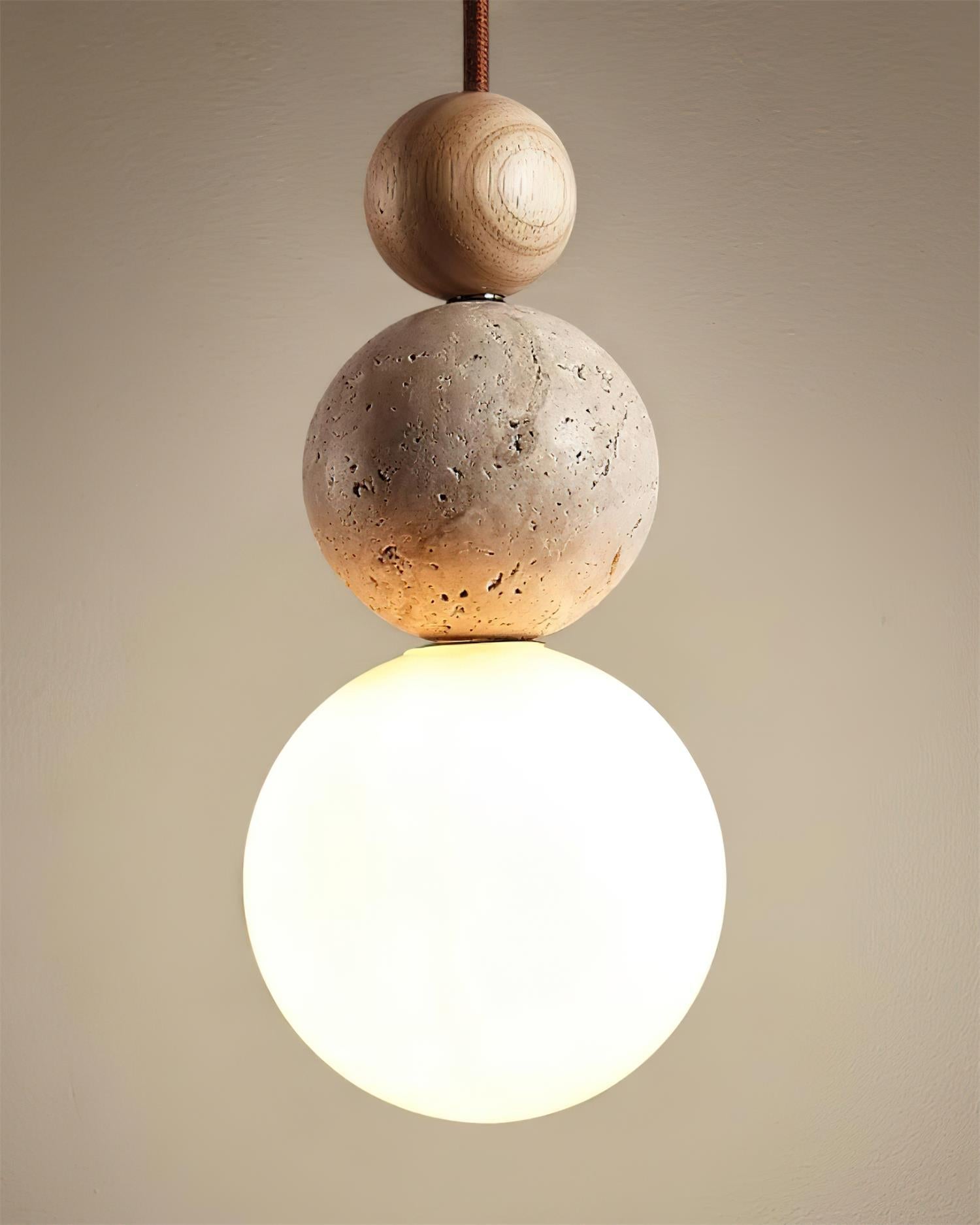 Ball Travertine Pendant Lamp | Fioriscas