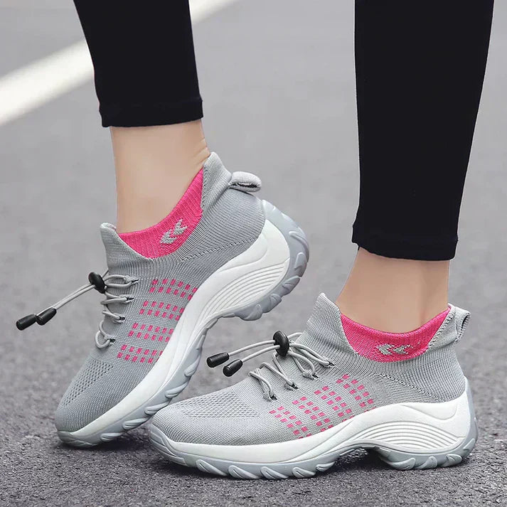 Sneakers da donna Elara comode con supporto elastico e calzata aderente
