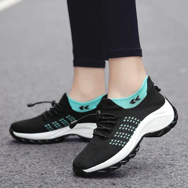 Sneakers da donna Elara comode con supporto elastico e calzata aderente
