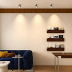 Faretto a montaggio superficiale AeroFold regolabile con design cilindrico pieghevole