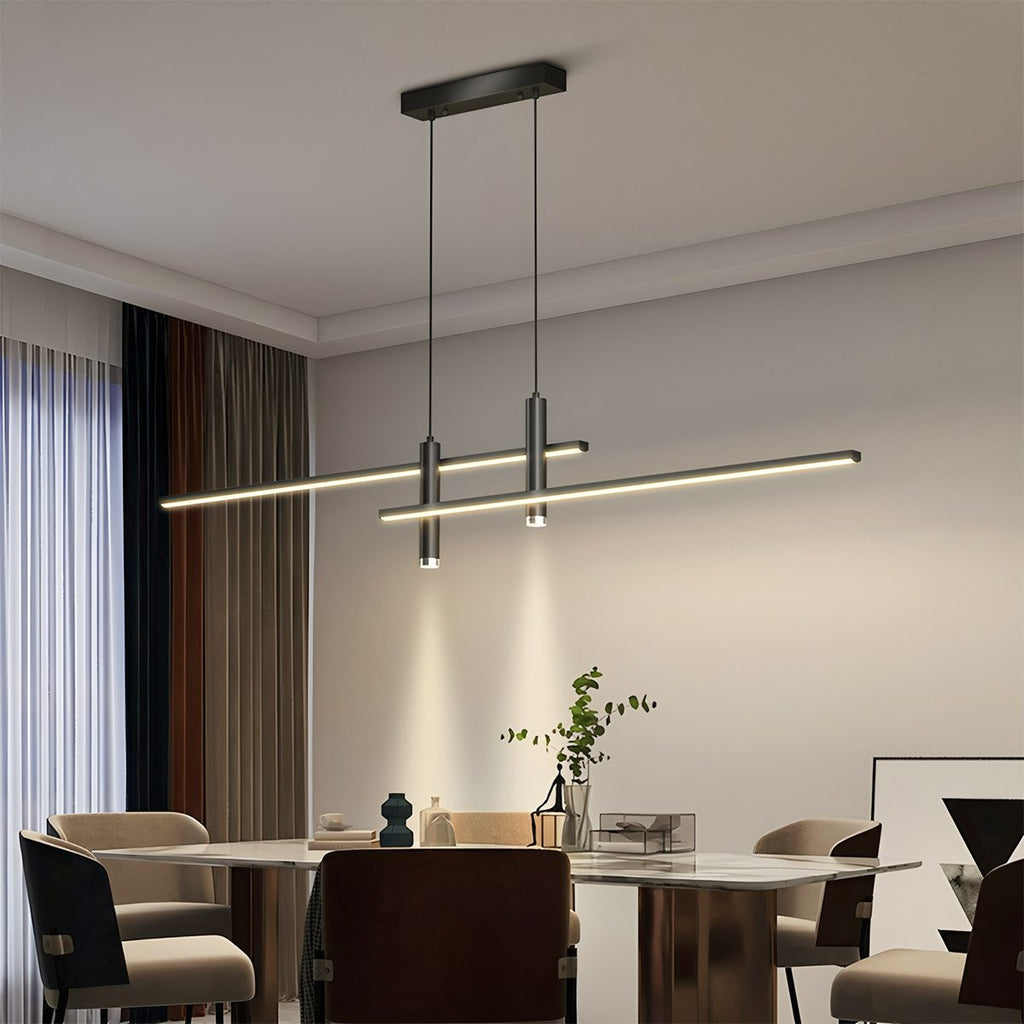 LumiWeave Halo Pendant Light With Horizontal And Vertical Illumination