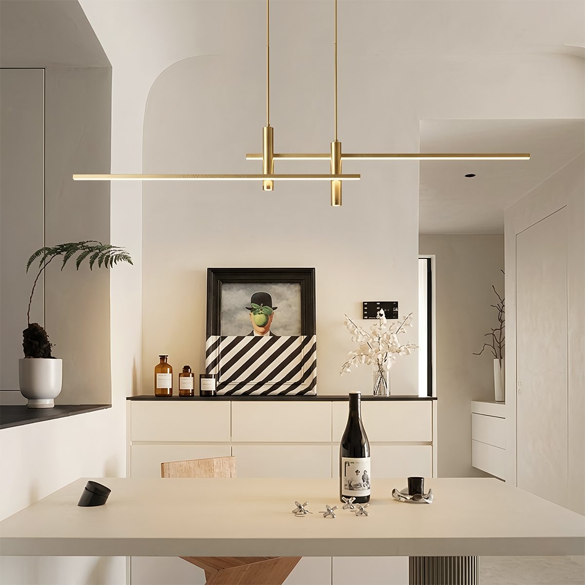 LumiWeave Halo Pendant Light With Horizontal And Vertical Illumination