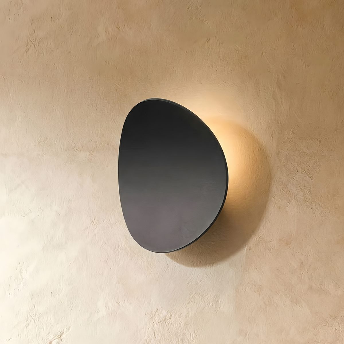 NovaCurve Matte Black And White LED Wall Lamp With Ambient Glow