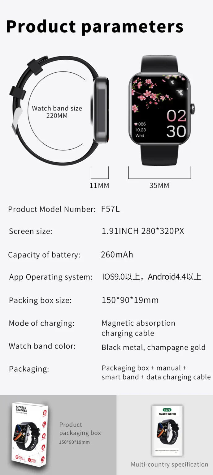LumenSense Healthwatch Real-Time Wearable Tracker Device
