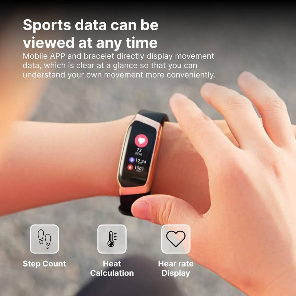 Fitness-Smartwatch zur Überwachung von Herzfrequenz, Blutdruck und Schlaf