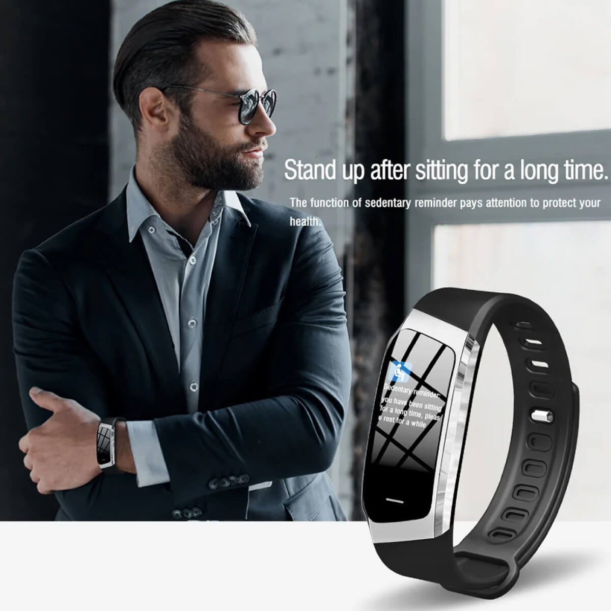 Fitness-Smartwatch zur Überwachung von Herzfrequenz, Blutdruck und Schlaf