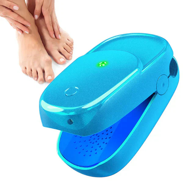 Dispositivo de luz para el cuidado de uñas con clip, doble haz de 905 nm y 470 nm, recargable