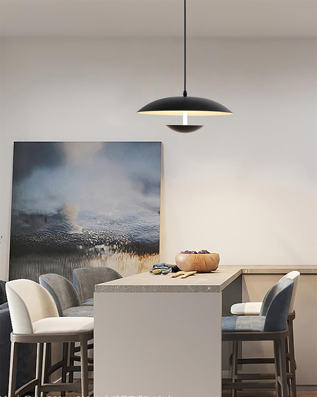 Pylos Minimalist Black Pendant Light | Fioriscas