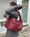ElyraNova Vegan Leather Hobo Bag, 47 x 32 x 21 cm, Five Colors