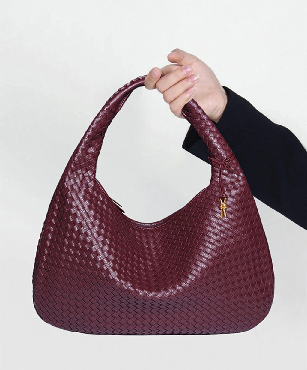 ElyraNova Vegan Leather Hobo Bag, 47 x 32 x 21 cm, Five Colors