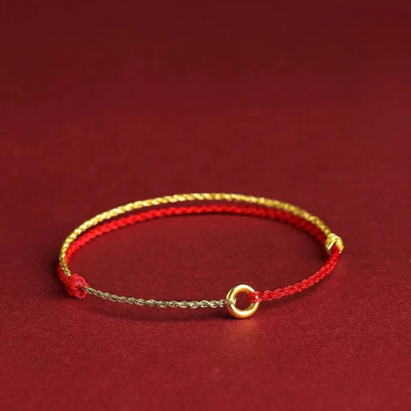 AstraCrest Kabbalah-Inspired Bead Bracelet With Protective Red Thread