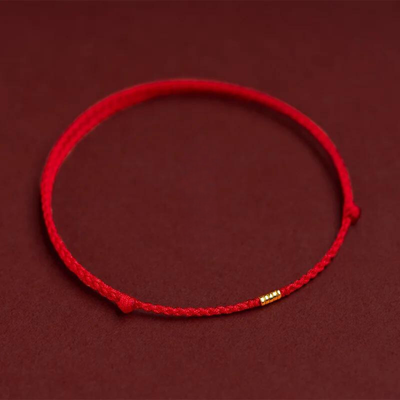 AstraCrest Kabbalah-Inspired Bead Bracelet With Protective Red Thread