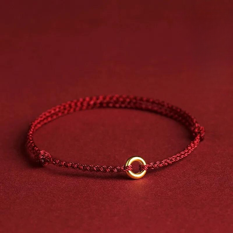 AstraCrest Kabbalah-Inspired Bead Bracelet With Protective Red Thread