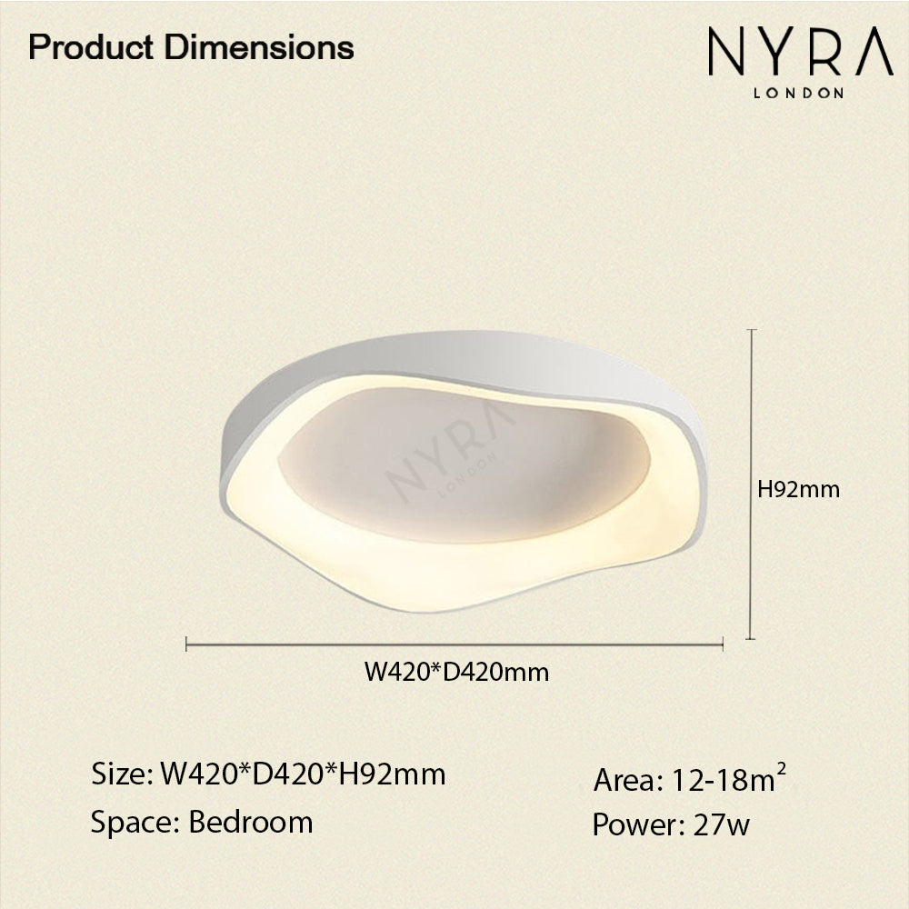 Fernbedienbare Decken- oder Wandleuchte, Virelli 3-Farben-LED-Leuchte