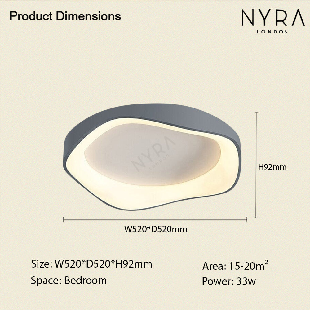 Fernbedienbare Decken- oder Wandleuchte, Virelli 3-Farben-LED-Leuchte
