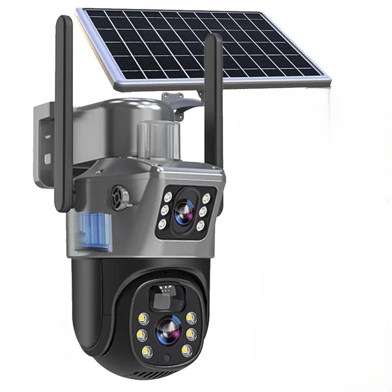 Bezprzewodowa kamera bezpieczeństwa Solar 4K z podwójnym obiektywem i 10-krotnym zoomem, NovaGuard