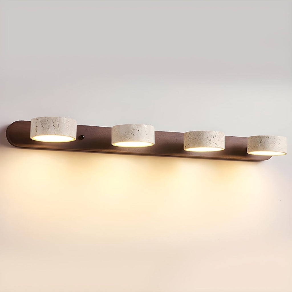 LED-Wandleuchte aus Travertin für architektonischen Luxus - Fioriscas