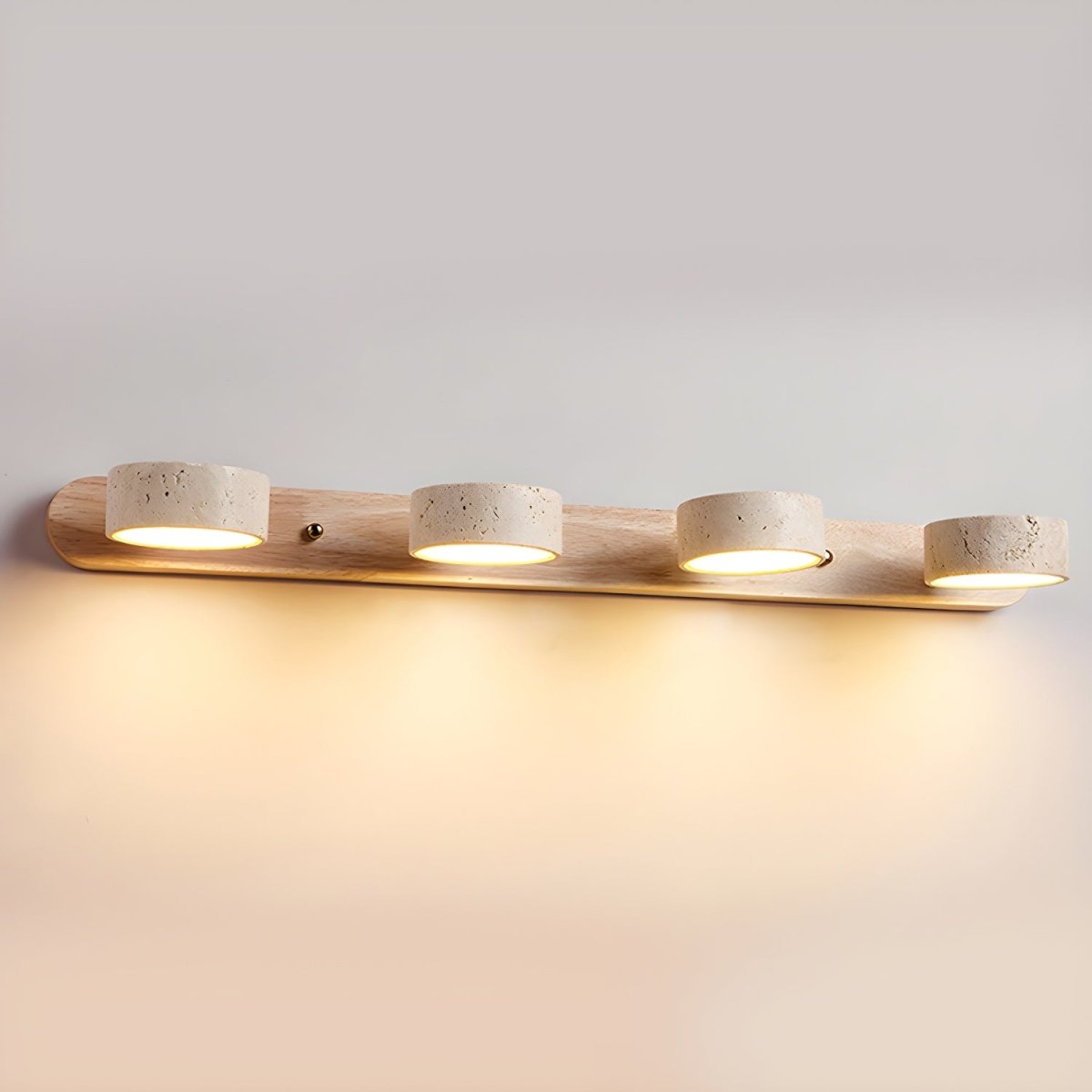 LED-Wandleuchte aus Travertin für architektonischen Luxus - Fioriscas