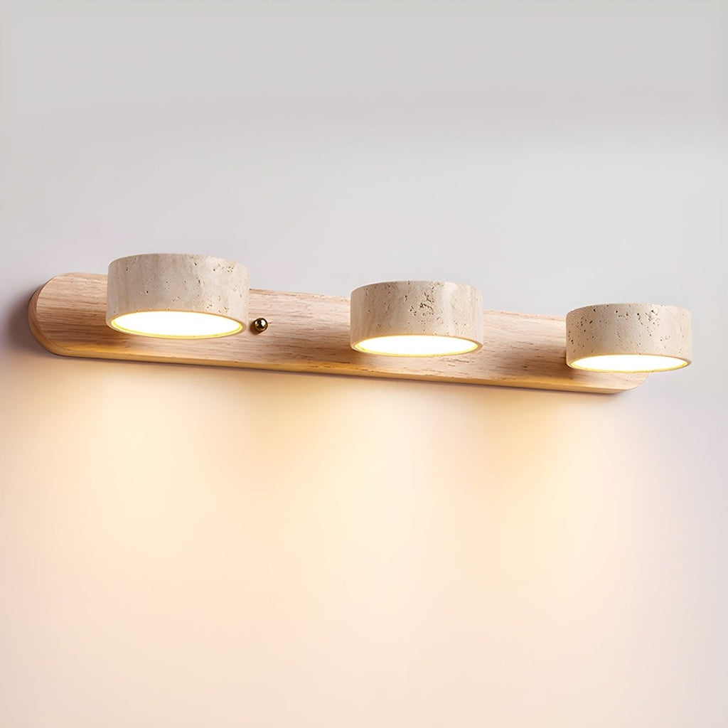 LED-Wandleuchte aus Travertin für architektonischen Luxus - Fioriscas